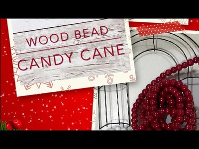 DIY Wood Bead Candy Canes
