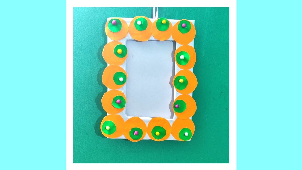 Easy Way to make Photo Frame with Three color Paper |