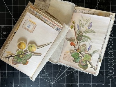 Fabric and Card Reinforced Book Page Tuck Spot