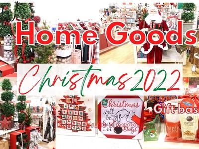 HOME GOODS CHRISTMAS 2022 | *Last Minute* CHRISTMAS DECOR SHOPPING | ????Gift basket Ideas