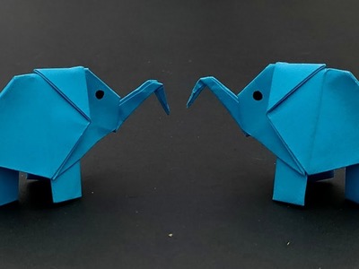 How to Make A Beautiful Blue Elephant Paper Craft