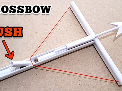 HOW TO MAKE A BOW AND ARROW FROM A4 PAPER ???? - (CROSSBOW) - DIY PAPER CROSSBOW