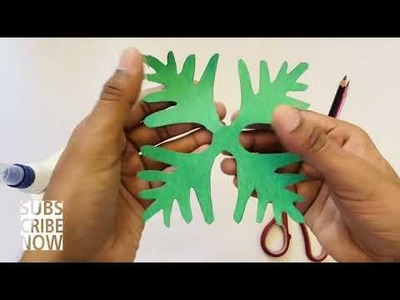 How To Make A Christmas Tree | Paper Craft For Kids - Design Yogi #papercraft #christmas #xmas #tree
