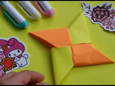 How to make a ninja star out of paper? Tutorial