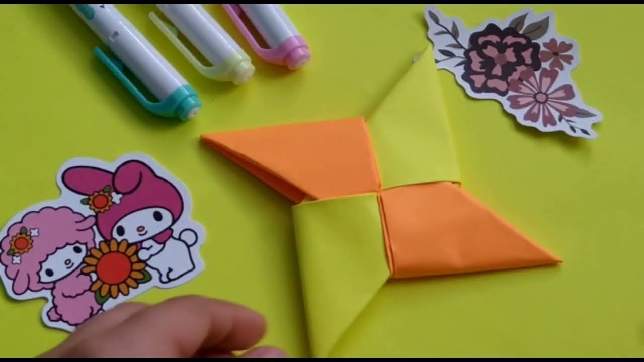 How to make a ninja star out of paper? Tutorial