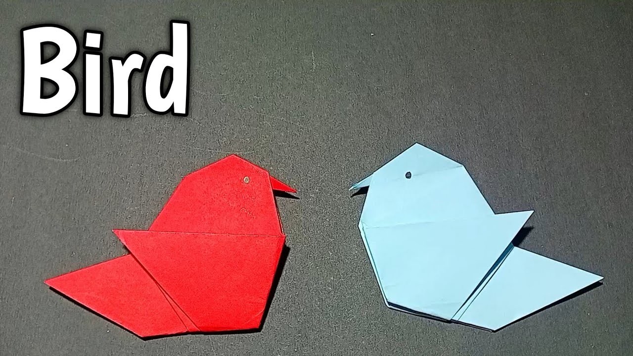 How to make a paper bird || origami tutorial