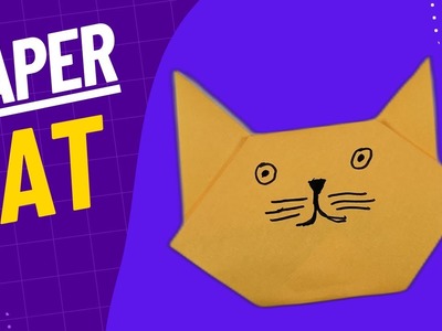 How to Make a Paper Cat - Easy Paper Craft