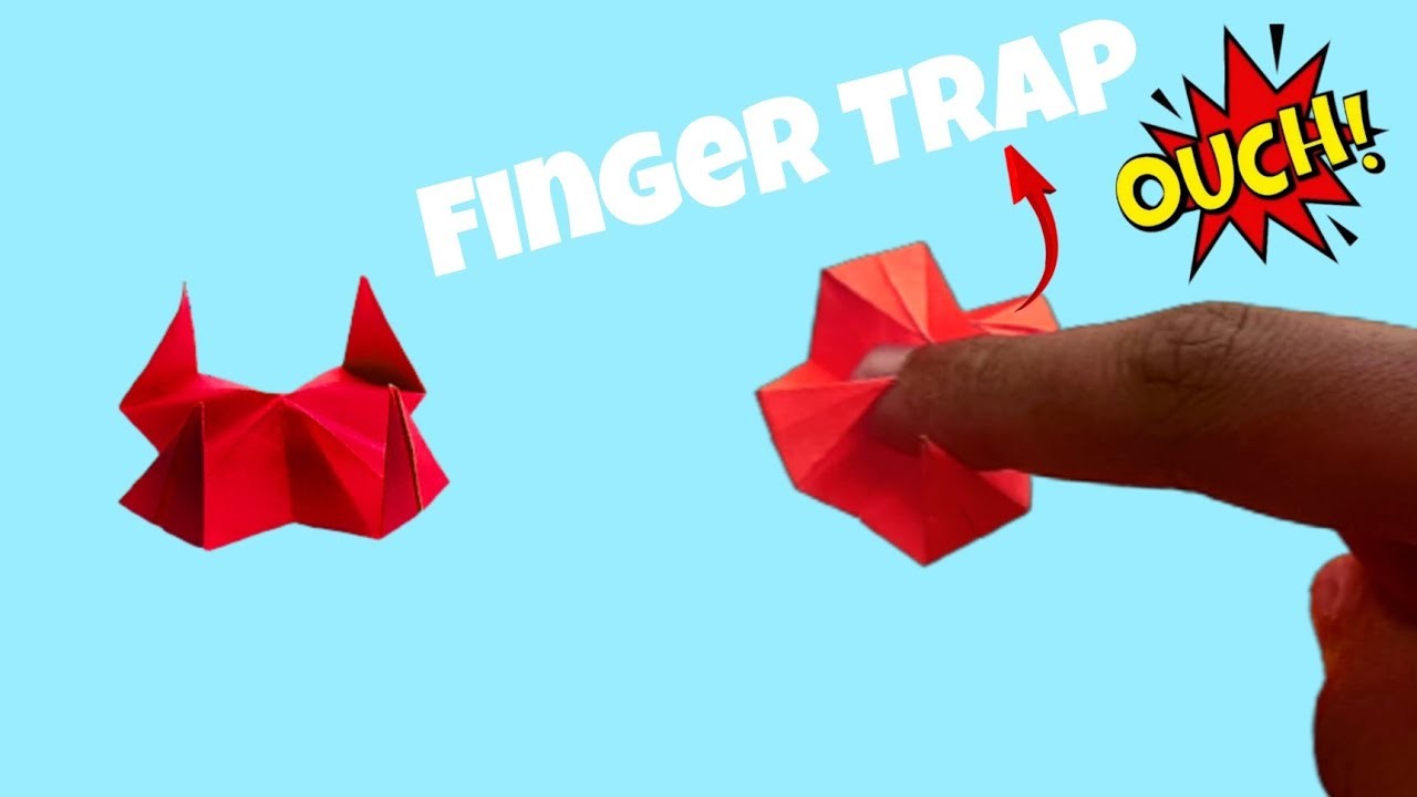 How to make a simple finger trap using paper????????. .#shorts #diy #fingertrap #paperhack #toy