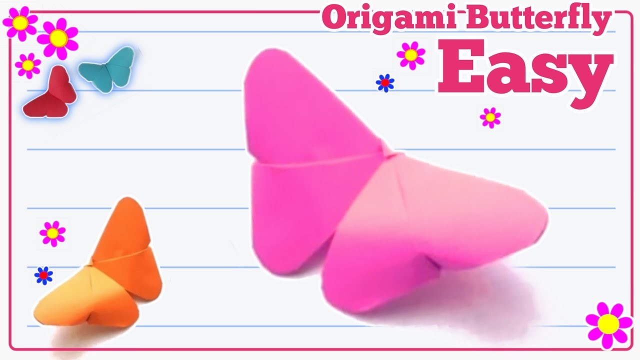 How to Make an Easy Origami Butterfly - DIY Paper Butterfly Tutorial