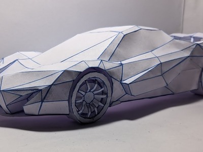 How to make car with paper | Mclaren P1| @fedrichhaster #papercrafts #papermodel