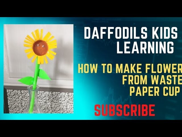 How to make flower from waste materials||DIY paper cup flower||Best from the waste||DIY flower||