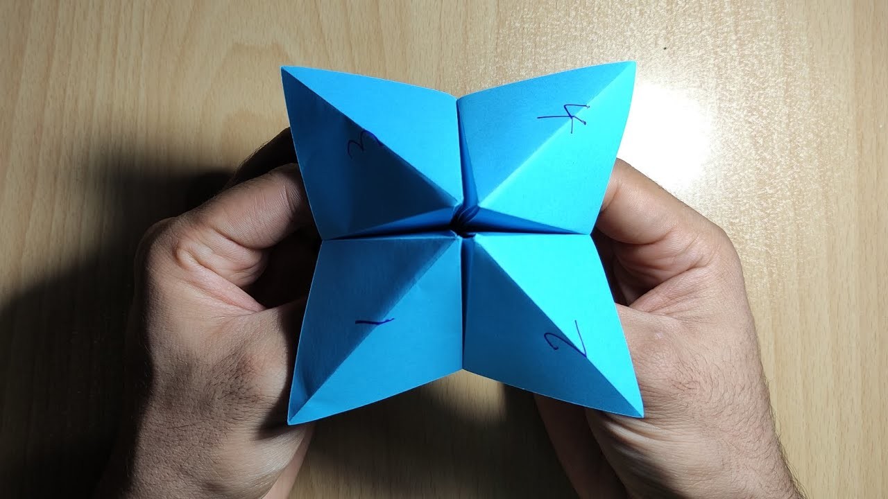 How to make fortune teller with paper (origami)