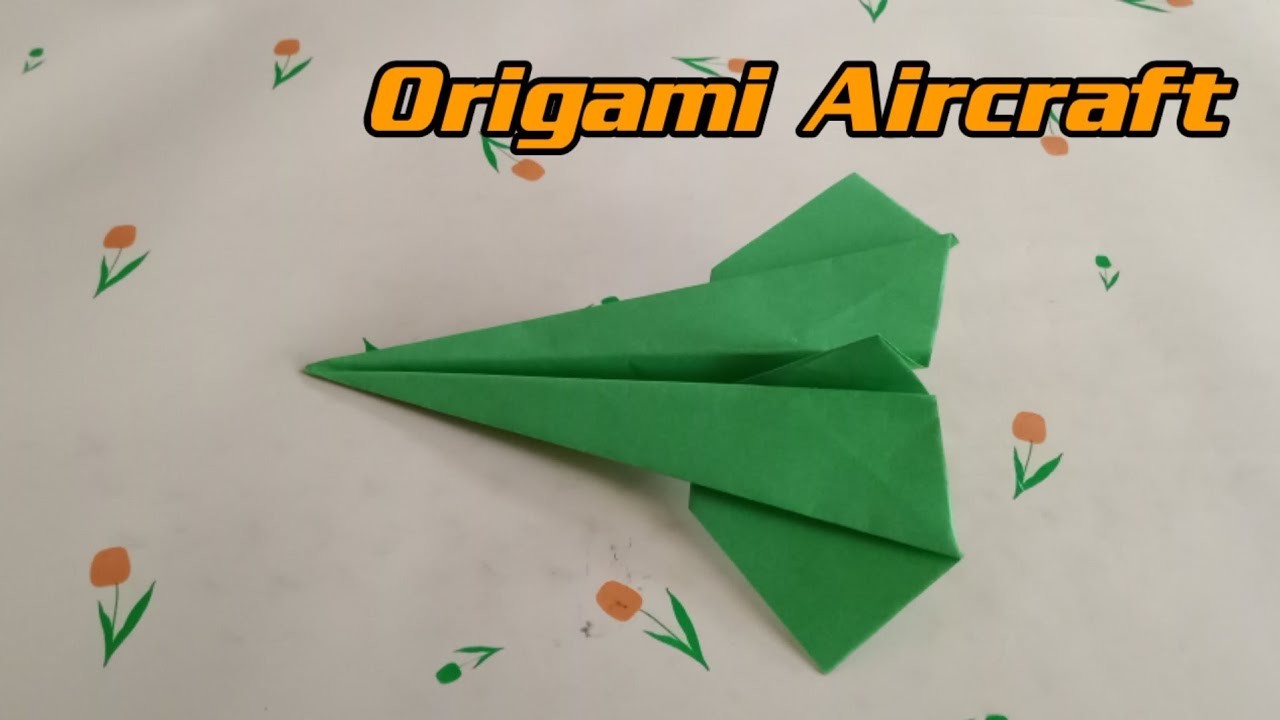 How to make Origami Aircraft ( Cara membuat Origami Pesawat Tempur ) Ayyipart