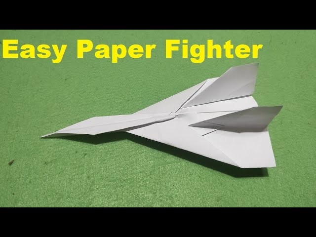 How To Make Paper Fighters EASY!!! - DIY Paper Airplane - Simple & Easy Origami Tutorial