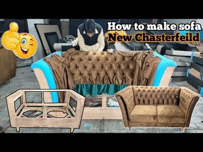 How to make sofa chesterfeild high back sofa step by step