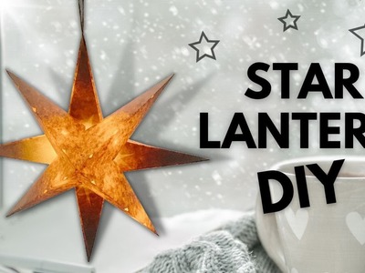 How To Make Star Lantern Easily! ✨| Paper Christmas Lights DIY | Making Star Light For Christmas