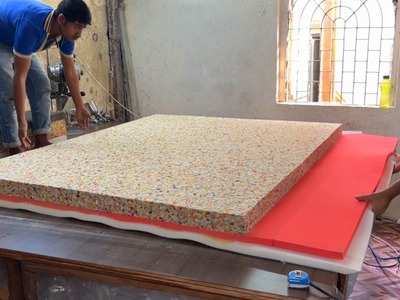 Memory Foam Mattress Production Process. How Mattresses Are Made.