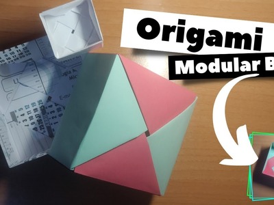 Modular ORIGAMI Box - Origami Paper Box - How to make it