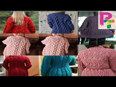 New Cardigan knitting pattern|| Sweater knitting design|| Multiple Cable knitting pattern design