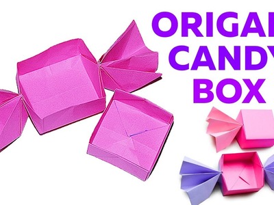 ORIGAMI DIY How to Make Candy Box From Paper | Jasmina Art