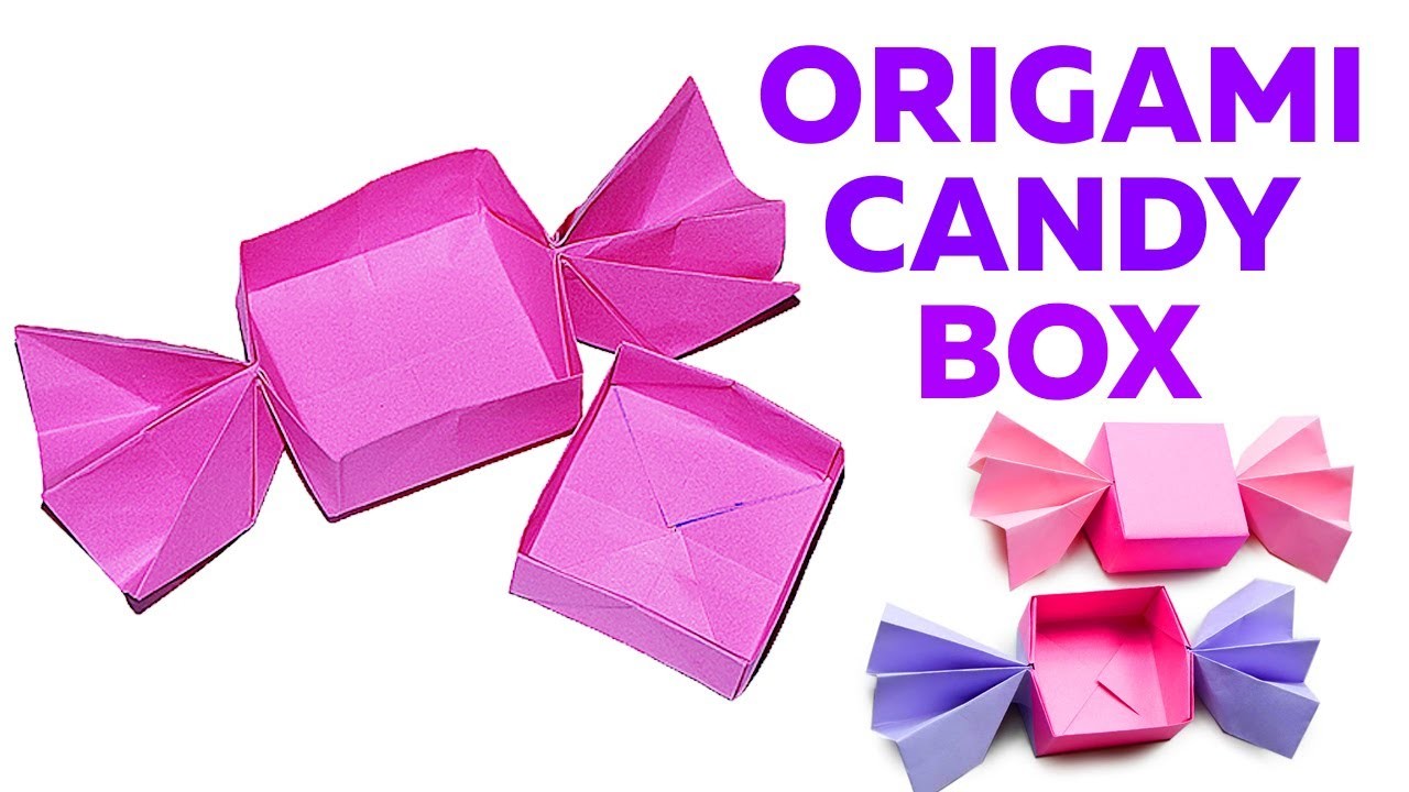 ORIGAMI DIY How to Make Candy Box From Paper | Jasmina Art