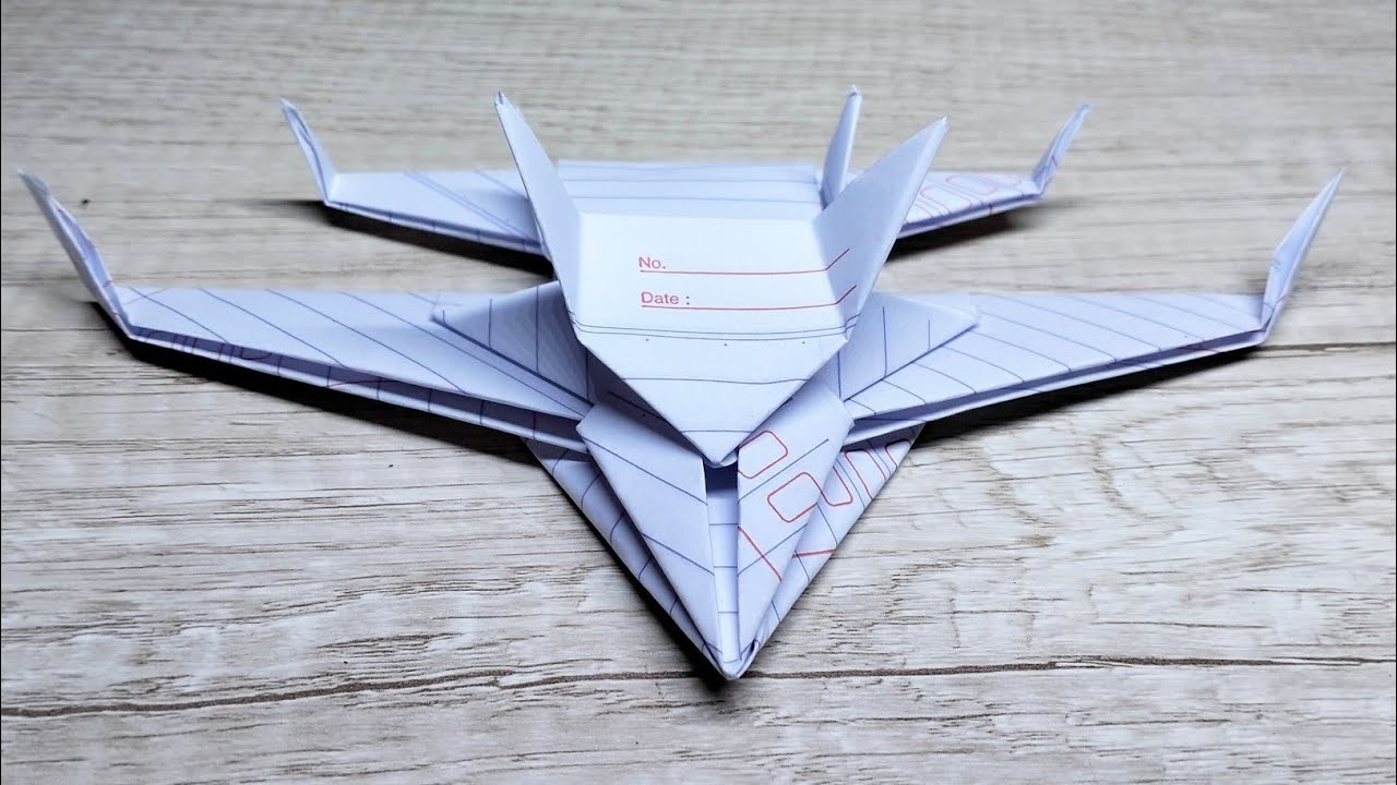 Origami jet, how to make a paper fighter jet
