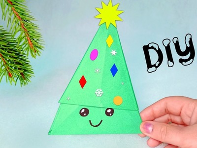 Origami Paper Christmas Tree ???? Paper Crafts for Christmas ????