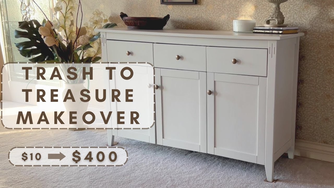 PAINTED FURNITURE FLIP: This sold IMMEDIATELY! | Trash to Treasure | DIY Makeover