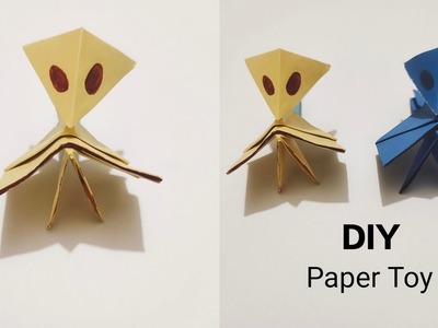 Paper Alien Toy | Easy paper crafts Origami | School crafts | Tiny Life