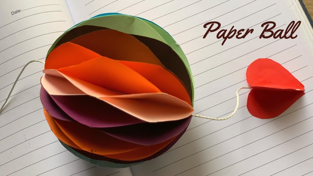 Paper Craft Wall Hanging | Paper Ball | A Crafting Girl