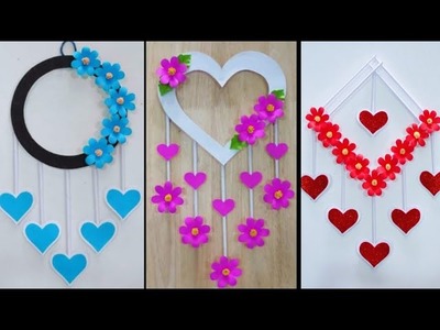 Paper flowers wall mate | Wall hanging Craft | DIY paper flowers | Paper easy Craft
