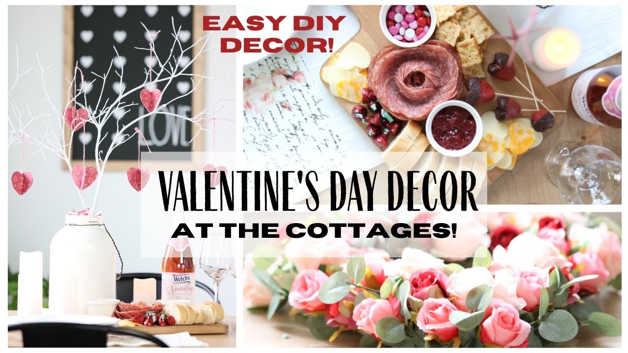 Simple Valentine's Day Decor ~ DIY Valentine's Day Decor ~ Valentine's Day at the Cottages