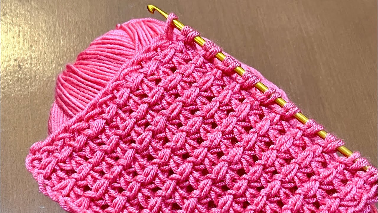 AMAZING???? How to Crochet for beginners. Very Beautiful Tunisian Crochet. Crochet baby blanket
