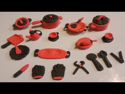Amazing technique make kitchen set with polymer clay.miniature kitchen set.@miniatureworld380