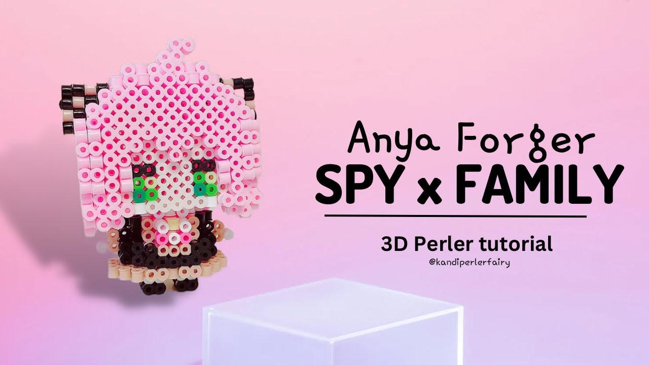 Anya Forger - SPY x FAMILY 3d perler tutorial DIY anime character