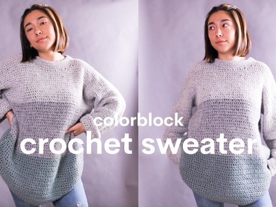 Basic crochet sweater | crochet jumper tutorial