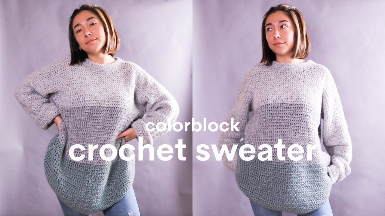 Basic crochet sweater | crochet jumper tutorial