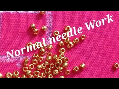 Blouse design with Normal needle | Hand Embroidery