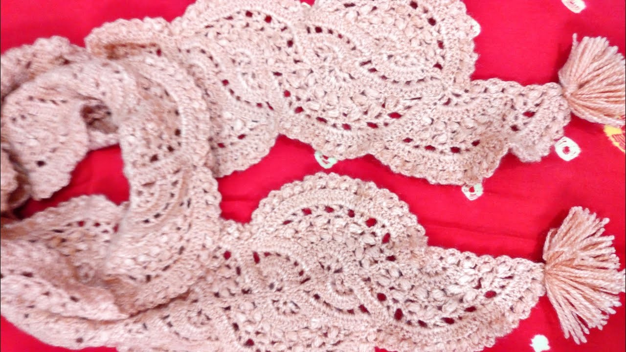 Crochet Beautiful Scarf,Crochet Accessories, Gifting Option,Very Easy, Beginners Friendly !!!