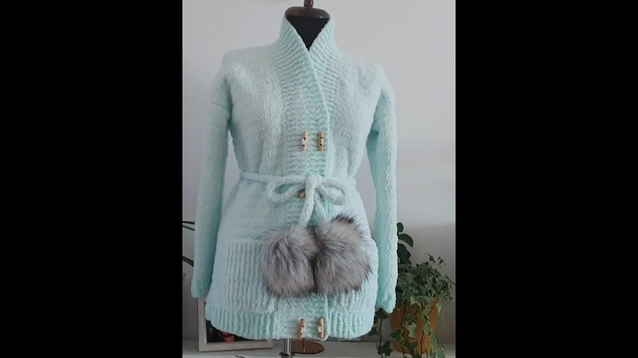 Crochet jacket for winter  simple and easy to make