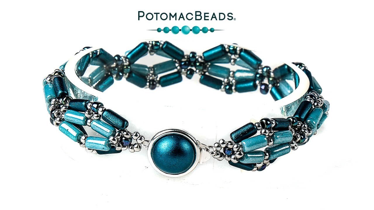 Diamond Tubelet Bracelet - DIY Jewelry Making Tutorial by PotomacBeads