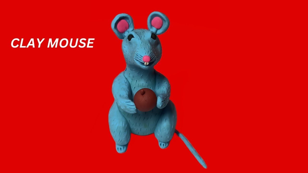 DIY: CLAY Mouse.Sculpting Mouse with Polymer CLAY.CLAY Modelling.CLAY Tutorial