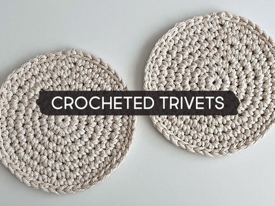 DIY Crocheted Trivets using Macramé Cord