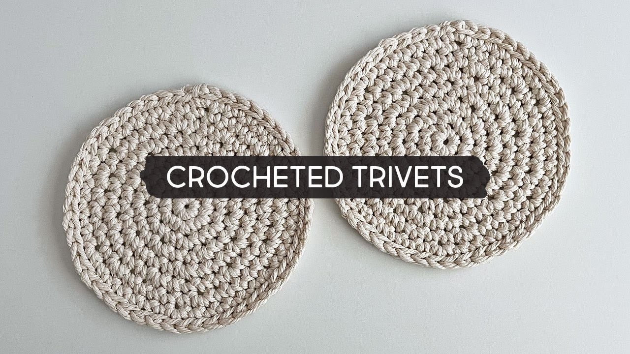 DIY Crocheted Trivets using Macramé Cord