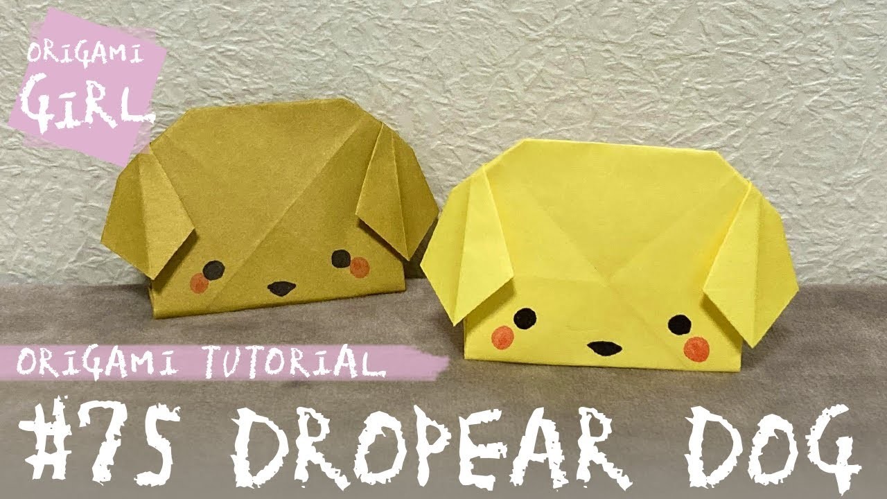 DIY: Origami #75 - How To Make a Dropear Dog