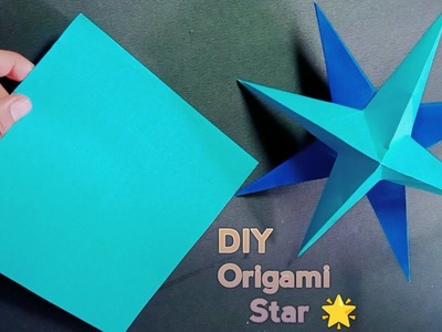 DIY Paper Star • Paper Craft •Origami Star DIY • Star Making For Christmas Decorations