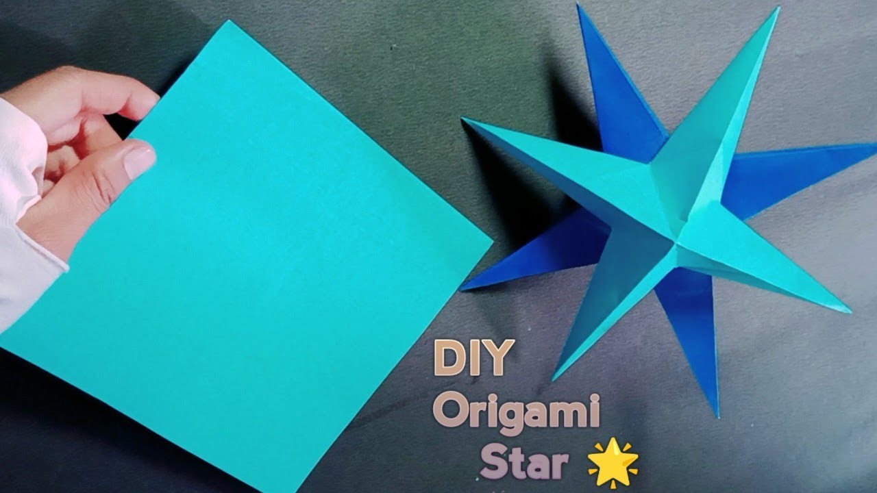 DIY Paper Star • Paper Craft •Origami Star DIY • Star Making For Christmas Decorations