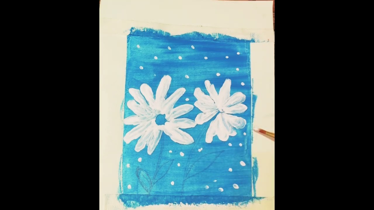 Draw beautiful white flowers | drawing tutorials for beginners | draw with me