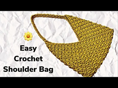 Easy and fast crochet a shoulder bag for beginners