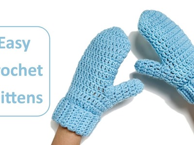 Easy Crochet Mitten Glove for Beginners